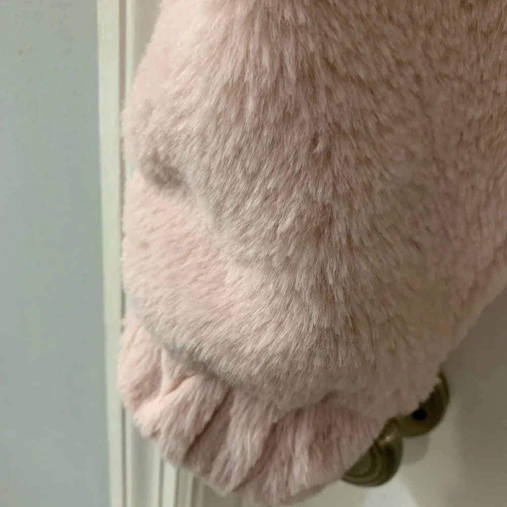 Ambiance Soft Pink Furry Outerwear - Picture 4 of 4